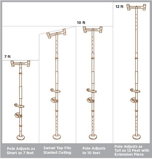 Sure Stand Security Pole with Handles Stander