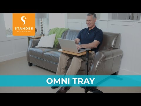 Stander Omni Tray Table standing handle and tray table