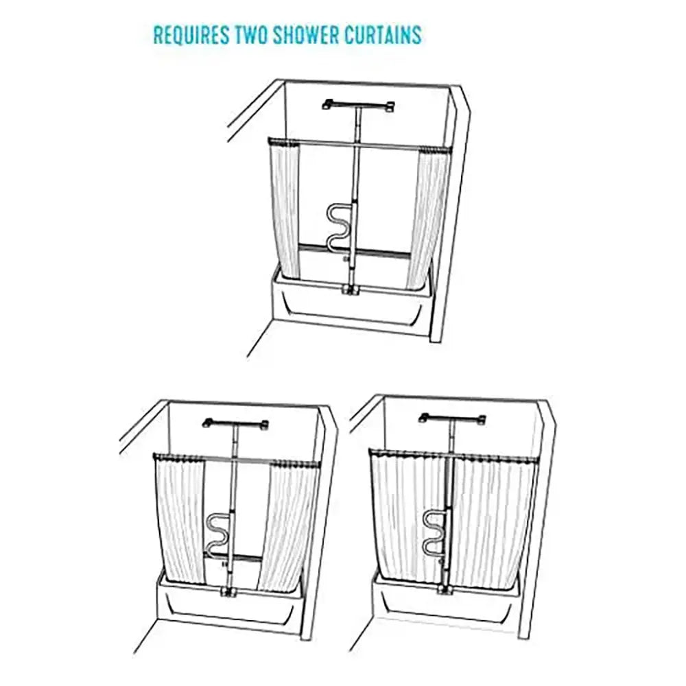 Stander Bathtub Security Pole and Curve Grab Bar - AdaptivEase