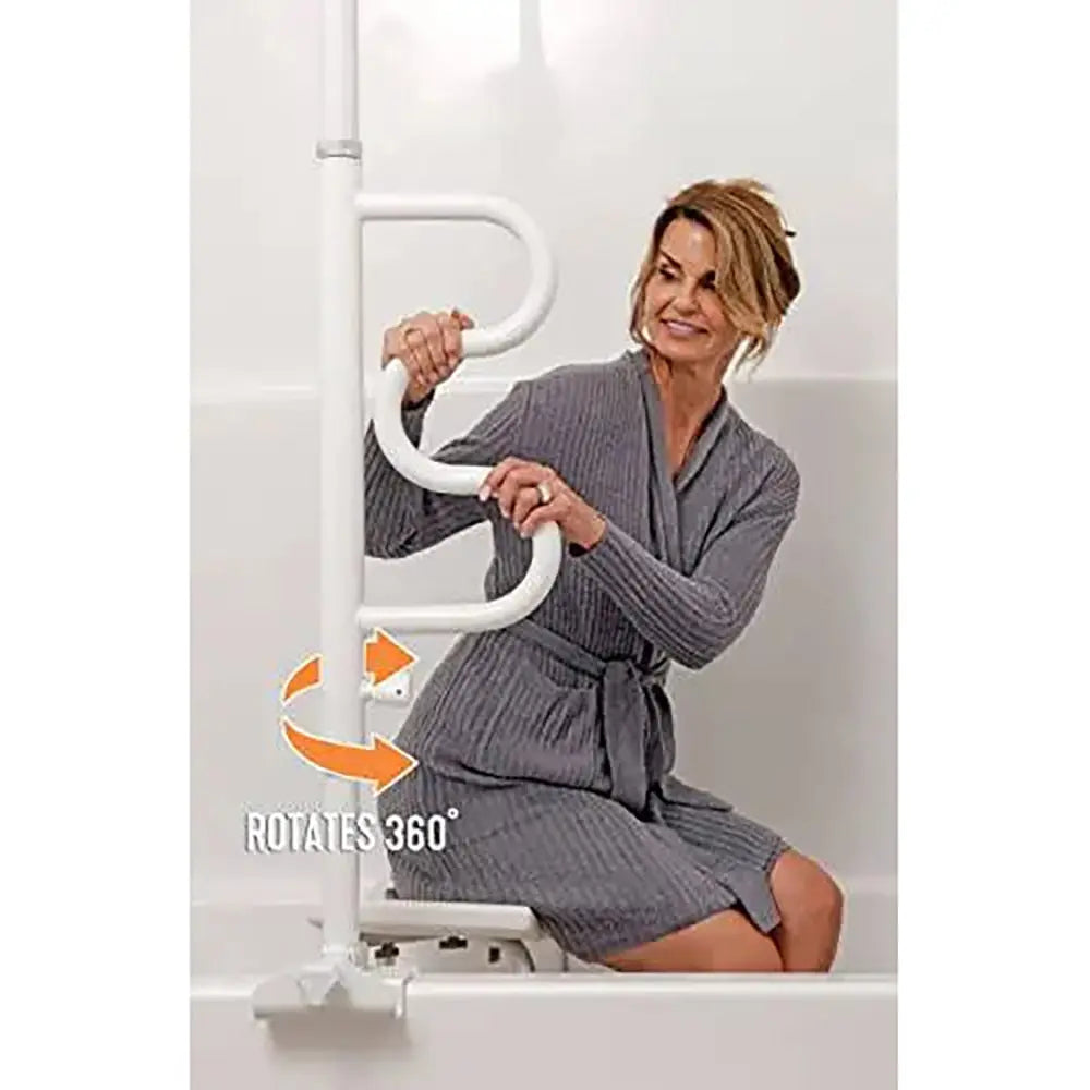 Stander Bathtub Security Pole and Curve Grab Bar - AdaptivEase